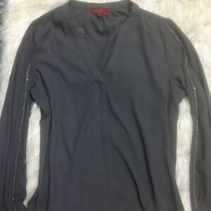 Jennifer Lopez Blouse Shirt-large gray